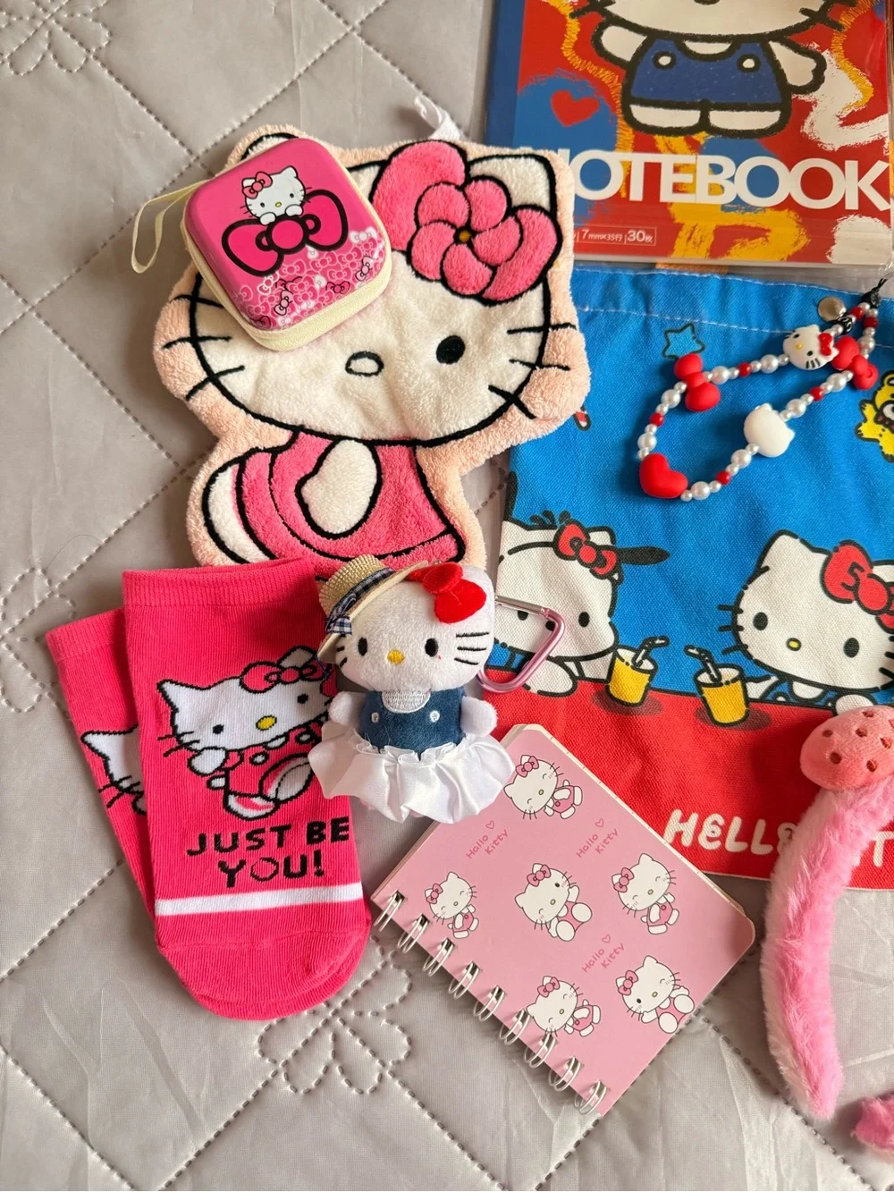 Hello Kitty Pink Kids Accessory Bundle with Notebook & Headband